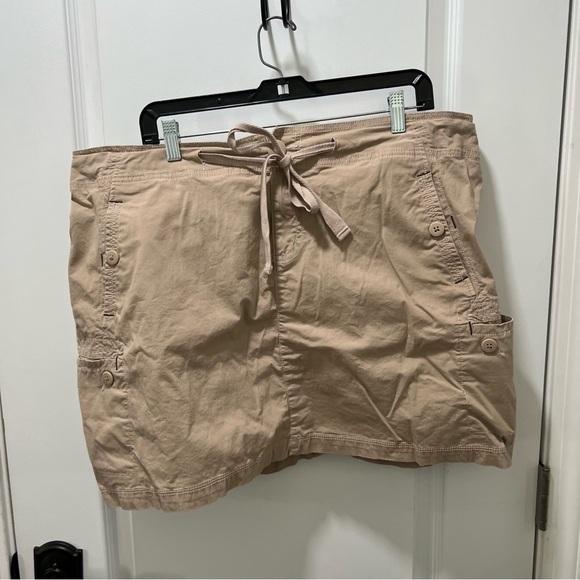 Tan Cargo Skirt with Pockets Lane Bryant Size 20 - Picture 1 of 3